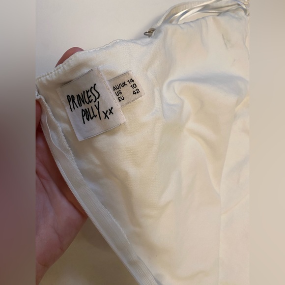 Princess Polly Kiribati White Ruffle Mini Dress 10 - Picture 6 of 7